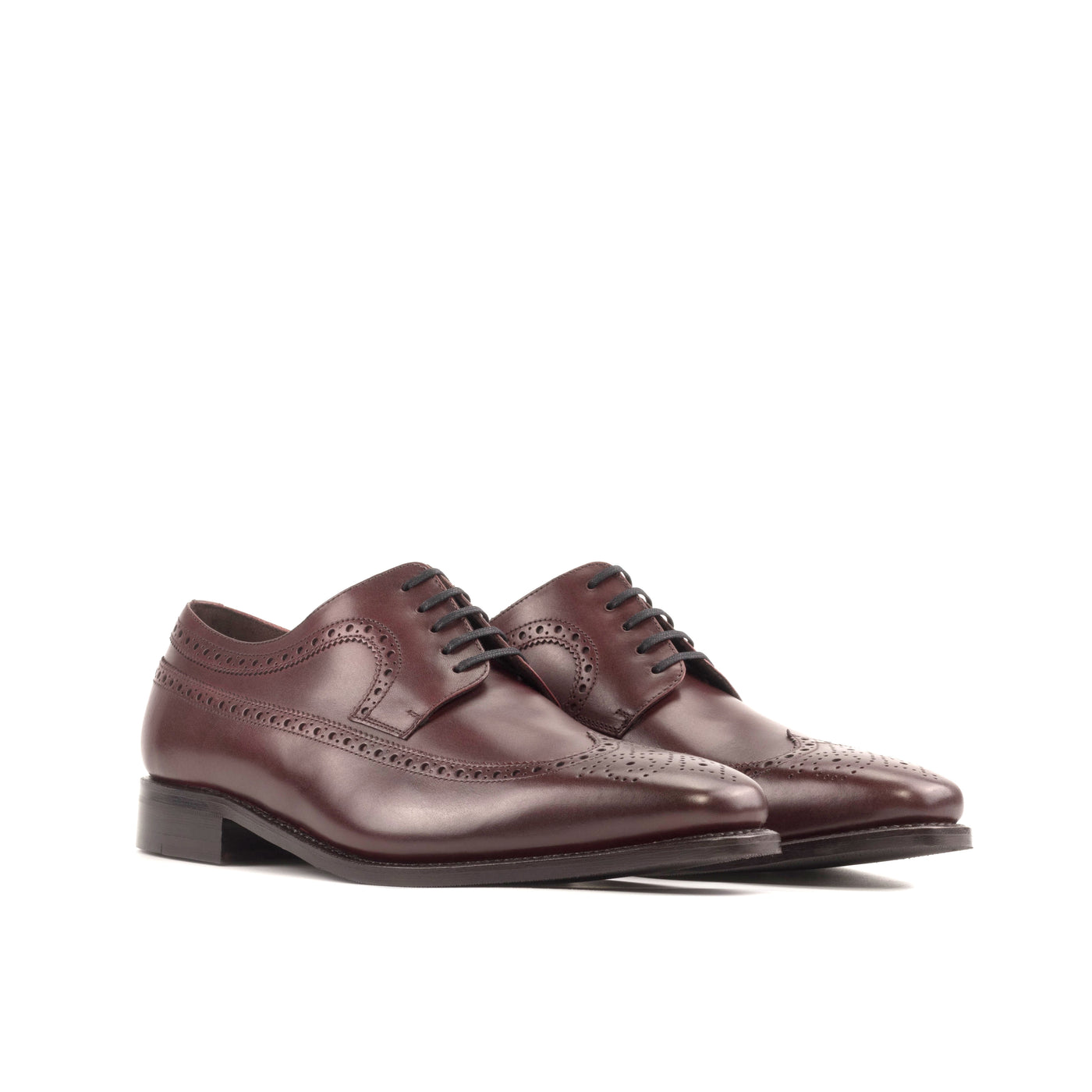 Prestige Longwing Blucher - Burgundy box calf