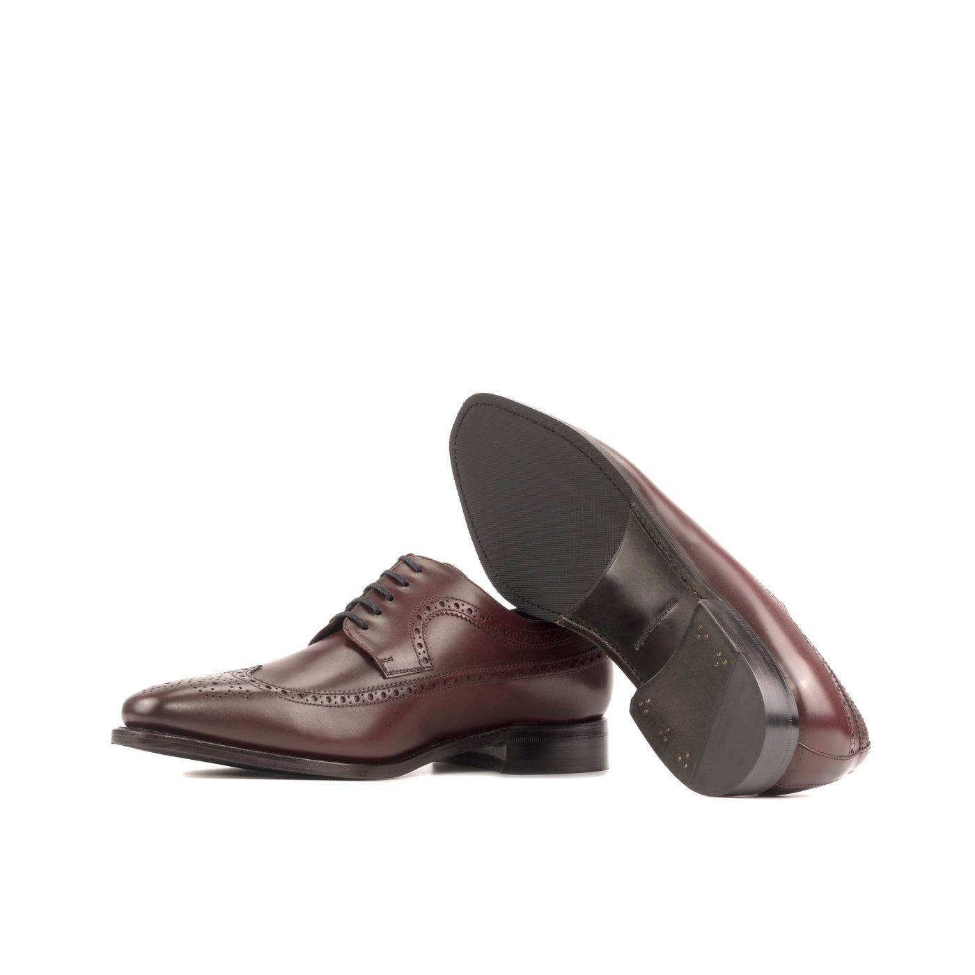 Prestige Longwing Blucher - Burgundy box calf