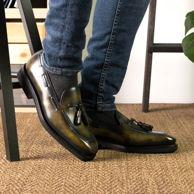 Elysianza Loafer - Green patina