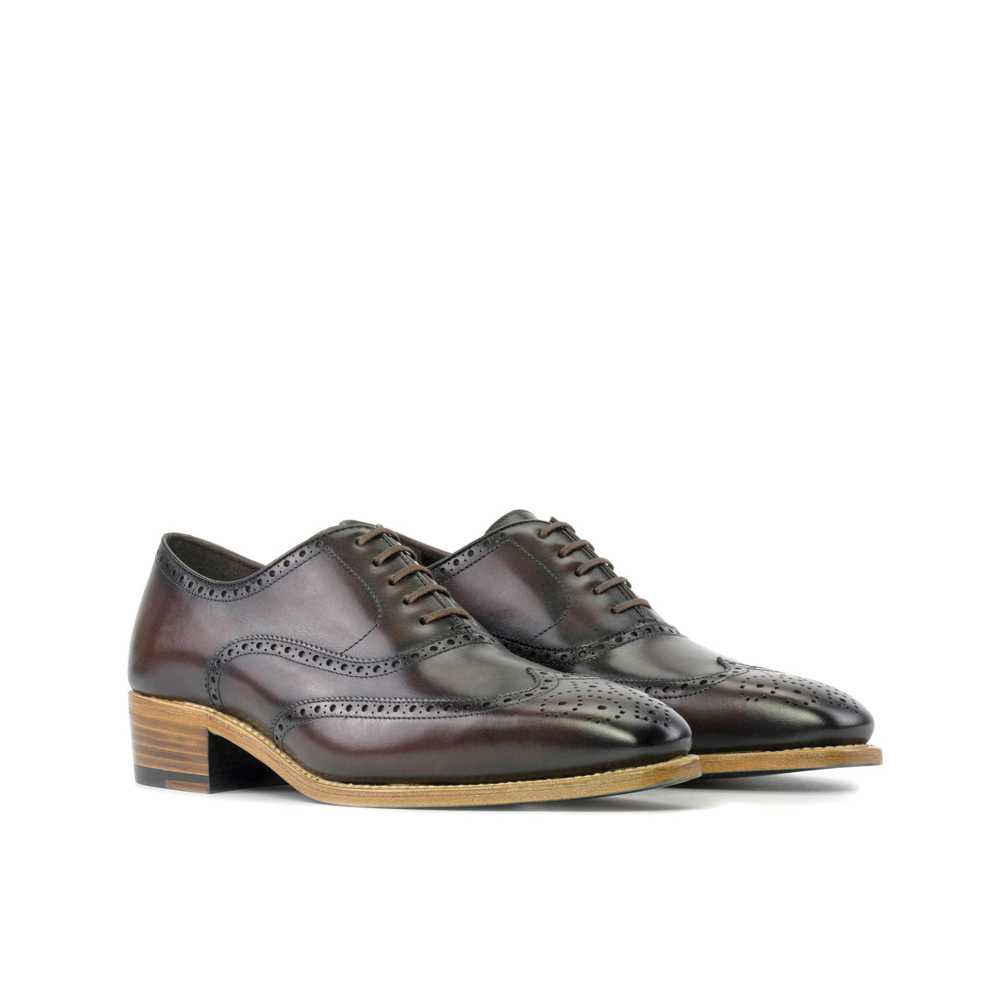 Beauregard Full Brogue - Dark brown box calf