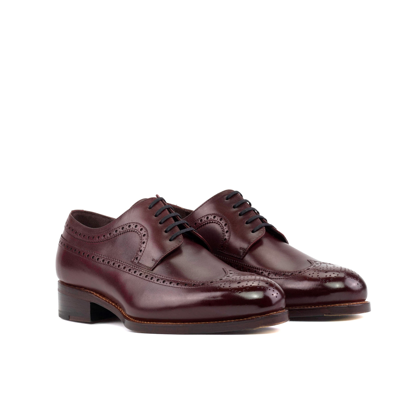 Pinnacle Longwing Blucher - Burgundy box calf