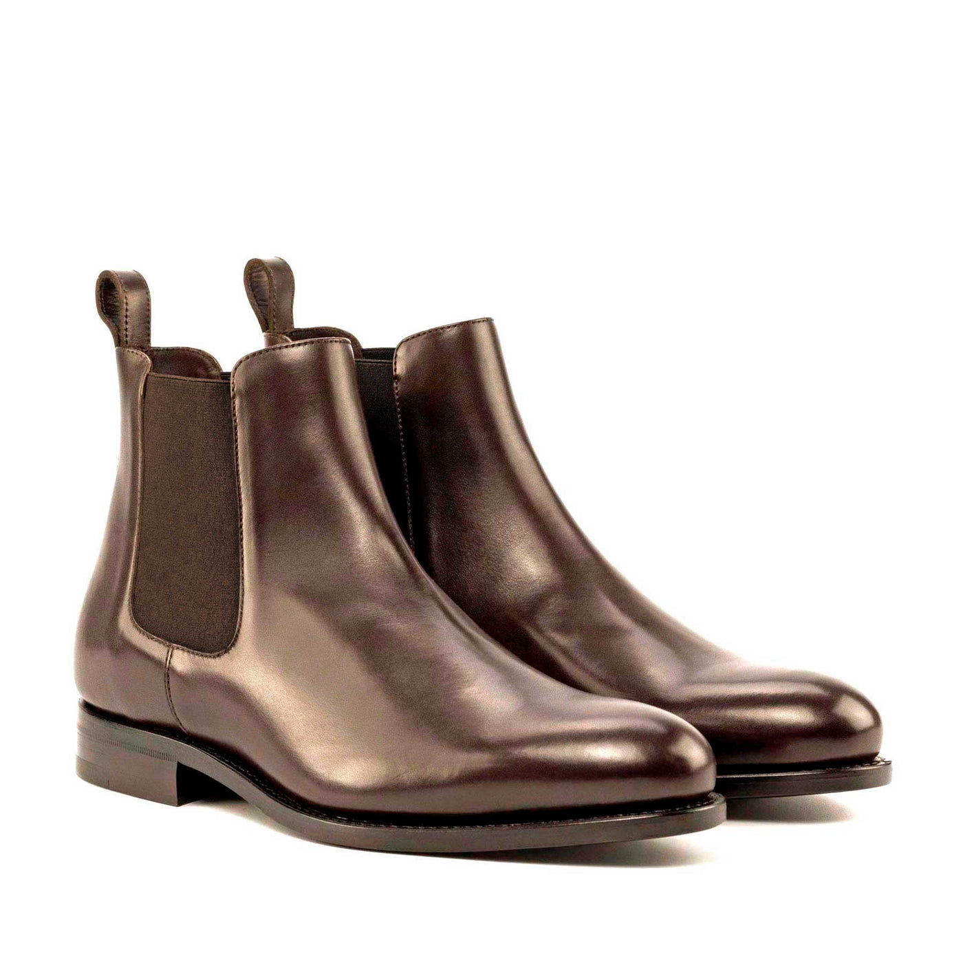 Leonardo Chelsea Boot Classic-Dark brown box calf