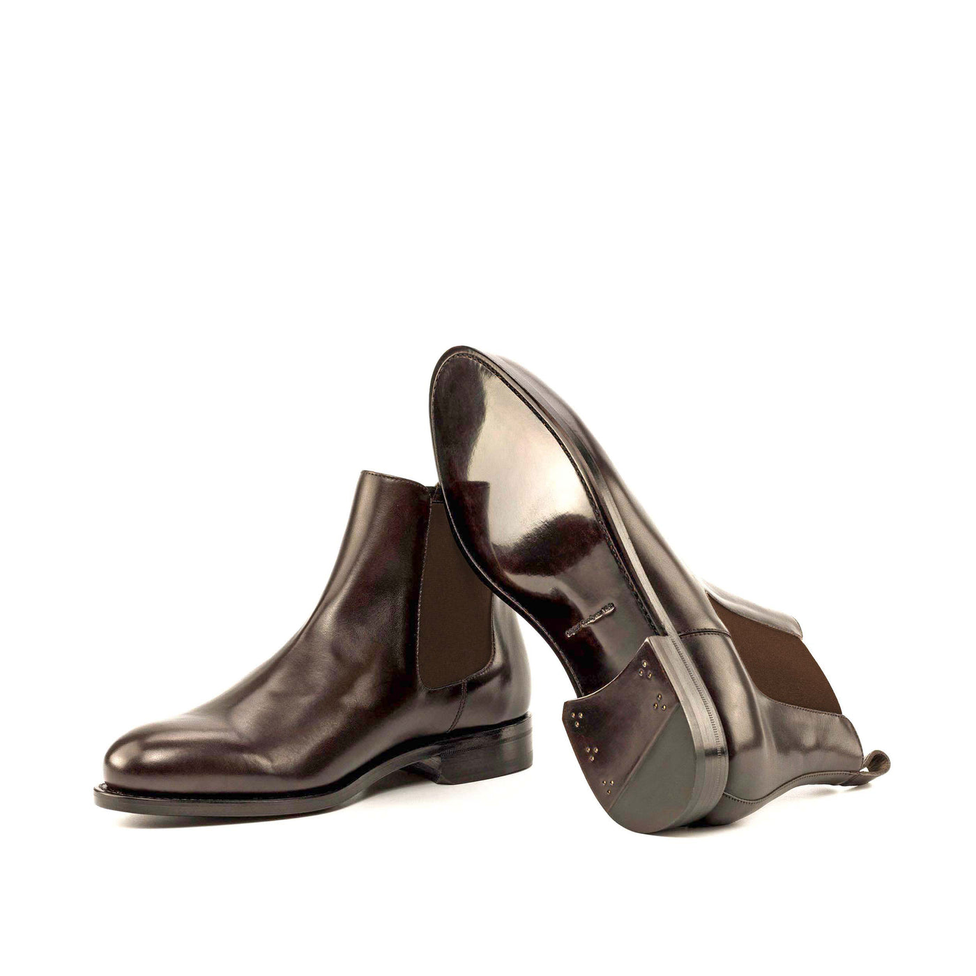 Leonardo Chelsea Boot Classic-Dark brown box calf