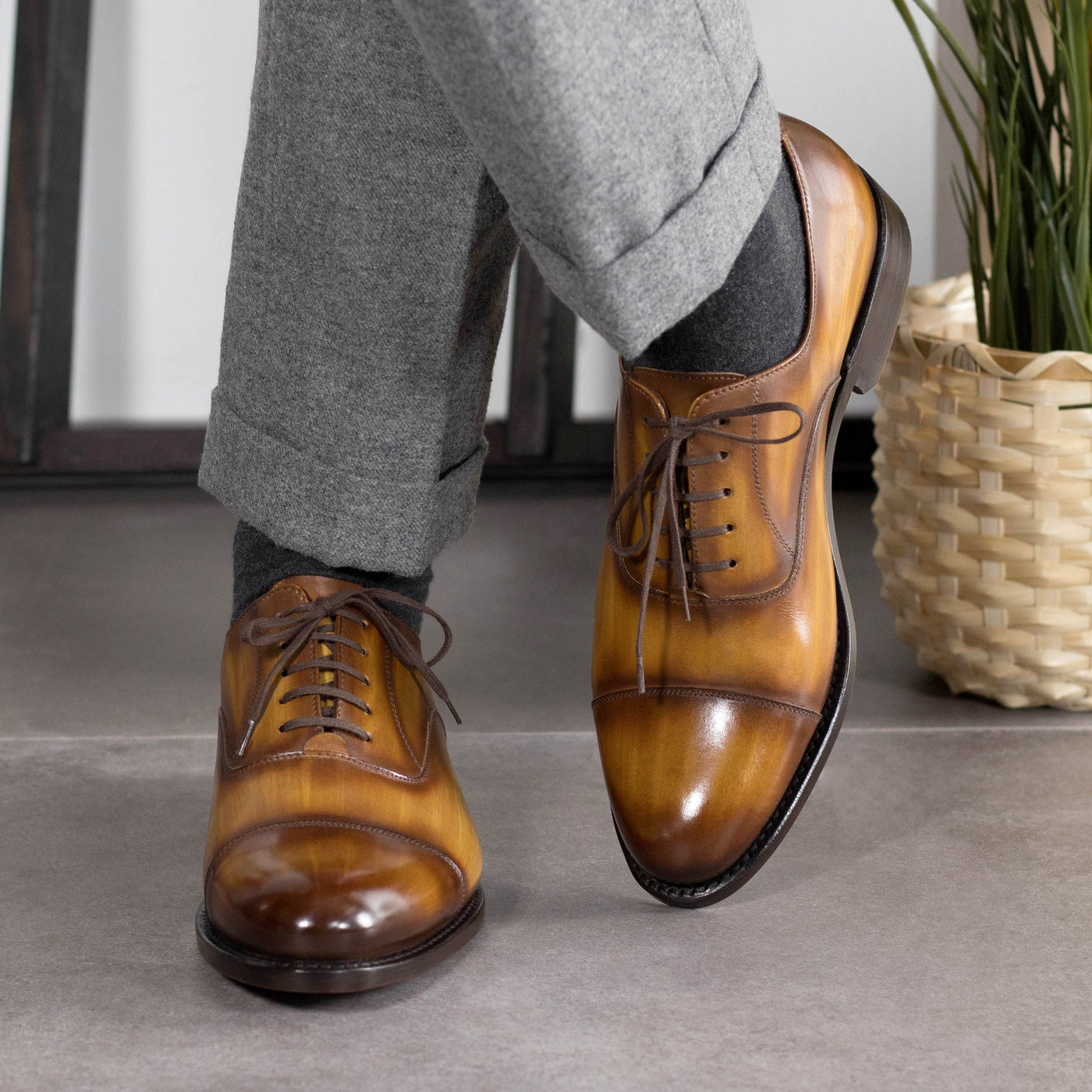 Fairbourne Oxford - Cognac patina