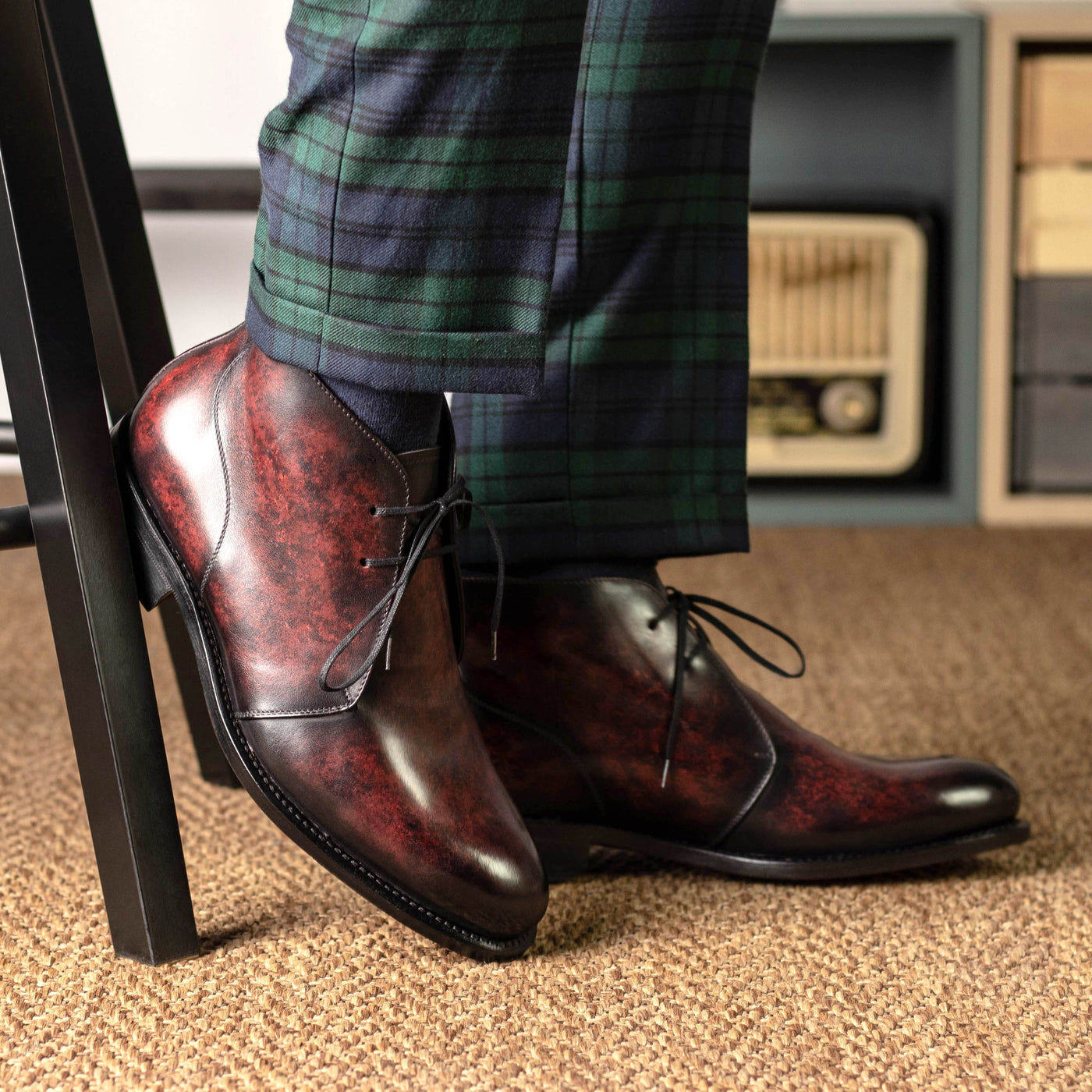 Echelon Chukka - Burgundy patina