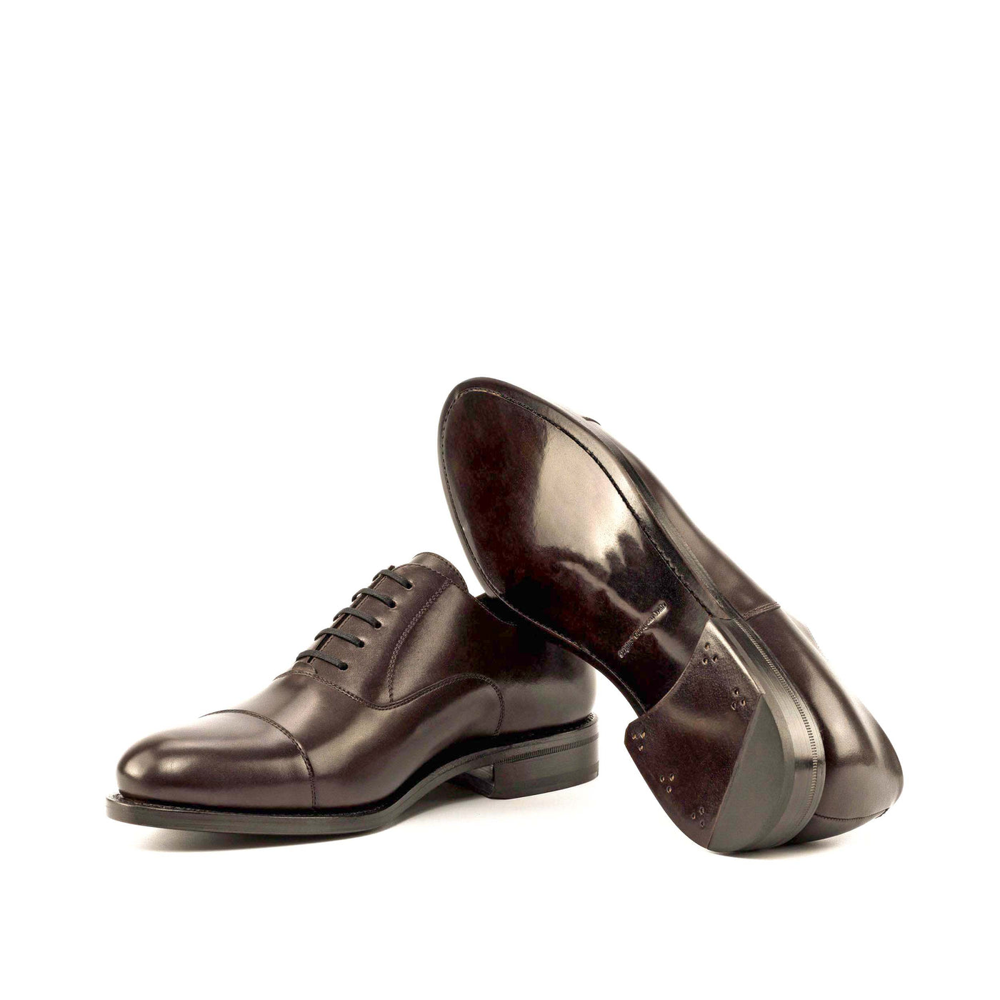 Langley Oxford - Dark brown box calf