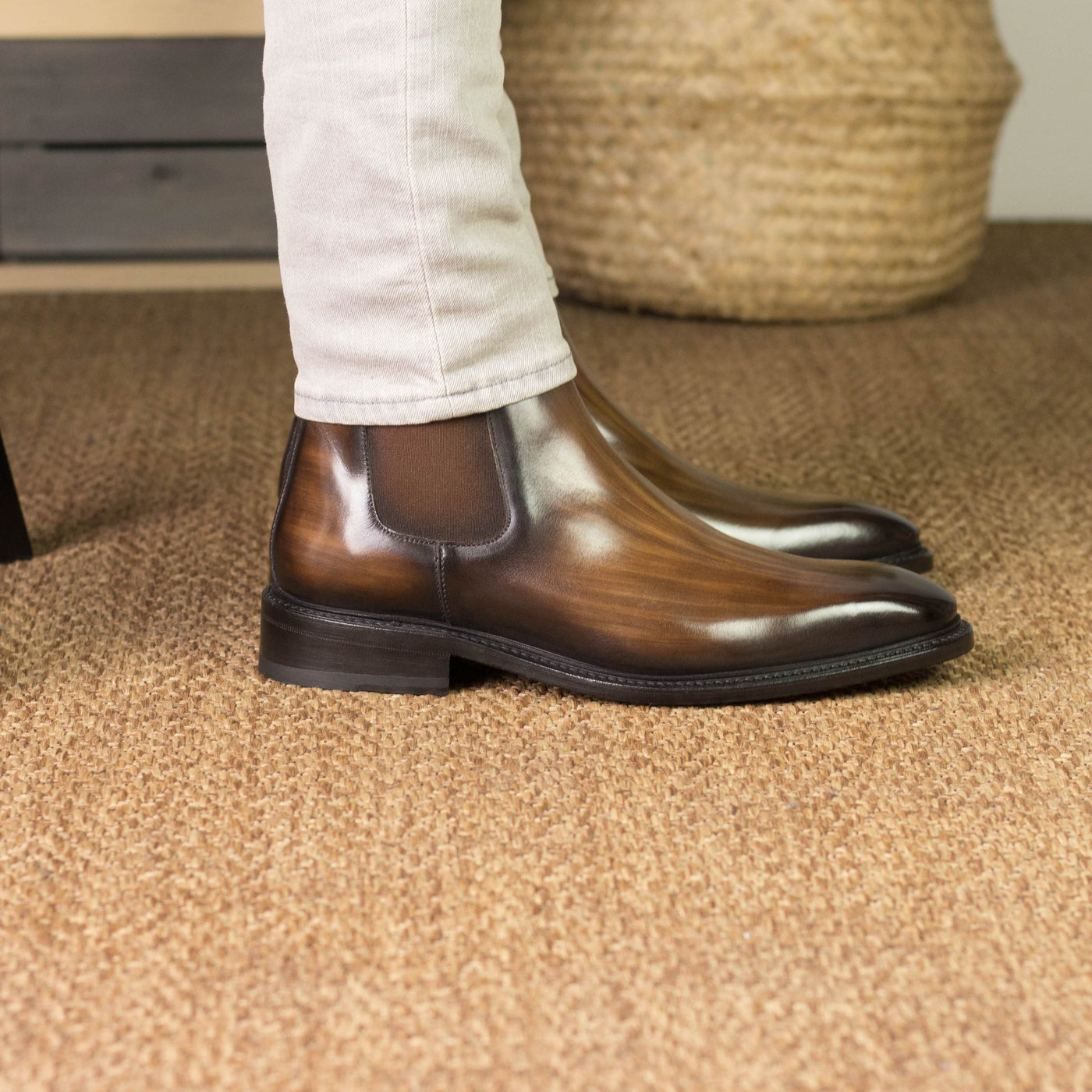 Giovanni Chelsea Boot Classic - Brown patina