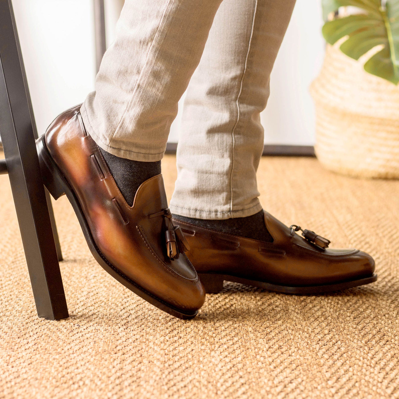 Sovrano Loafer - Brown patina