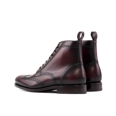 Garrison Military Brogue - Burgundy box calf