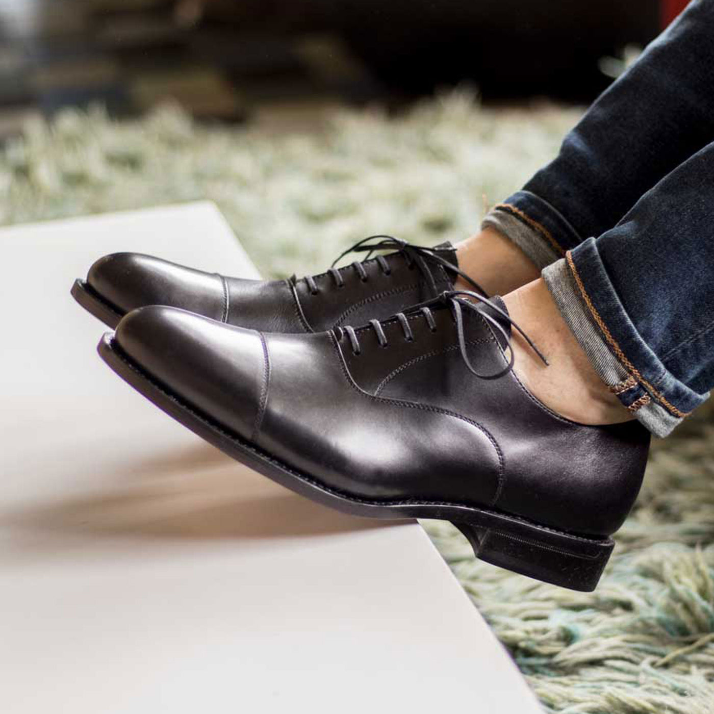 Bexley Oxford - Black box calf