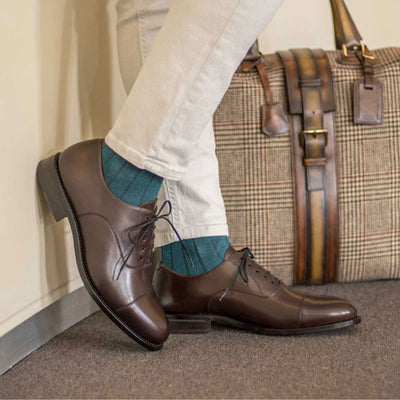 Langley Oxford - Dark brown box calf