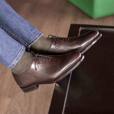 Vanguard Whole Cut - Dark brown box calf