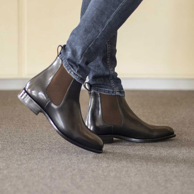 Alessio Chelsea Boot Classic - Black box calf