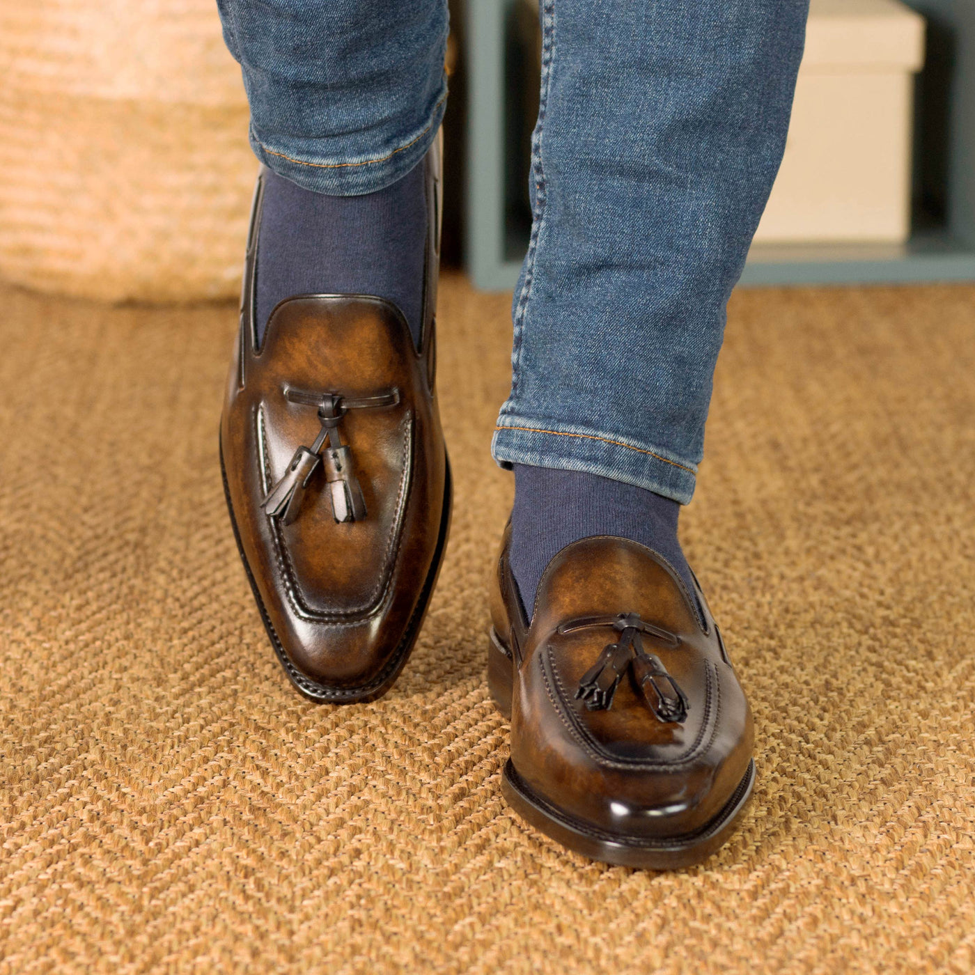 Dapperion Loafer - Brown patina