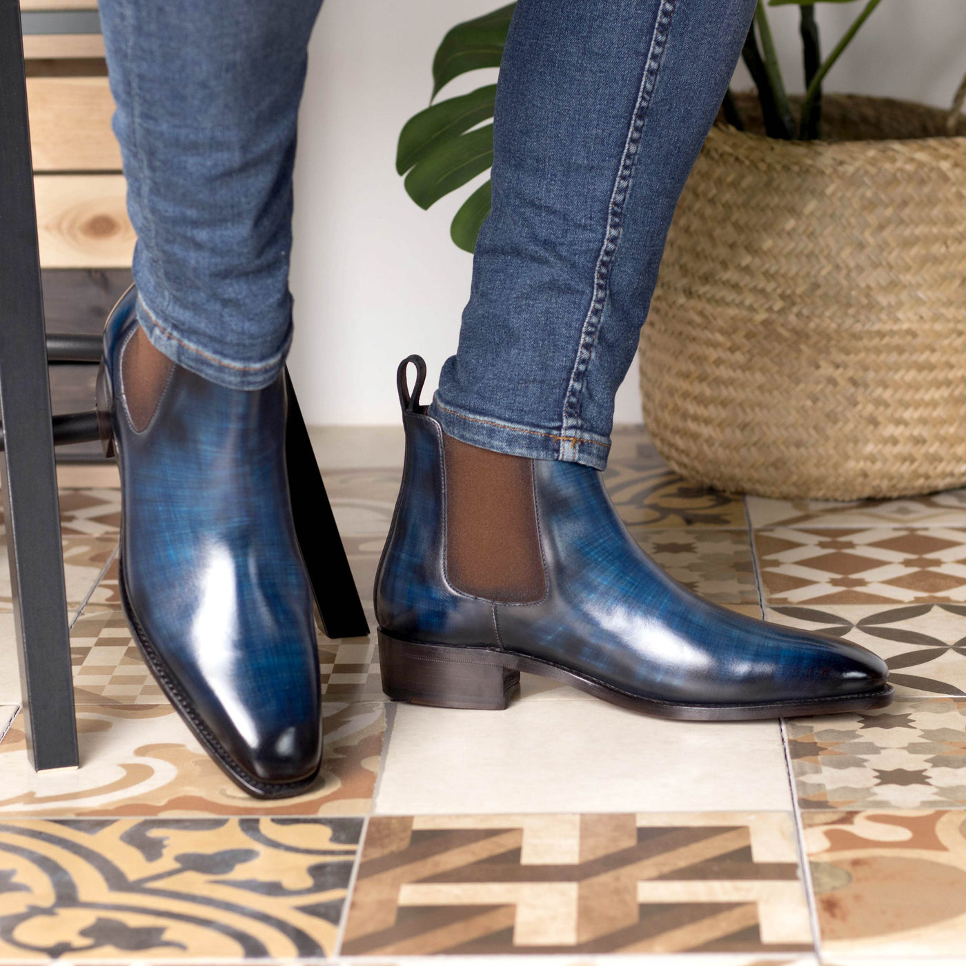 Francesco Chelsea Boot Classic - Denim patina