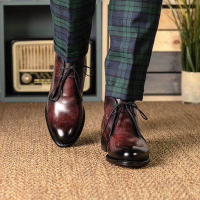 Echelon Chukka - Burgundy patina