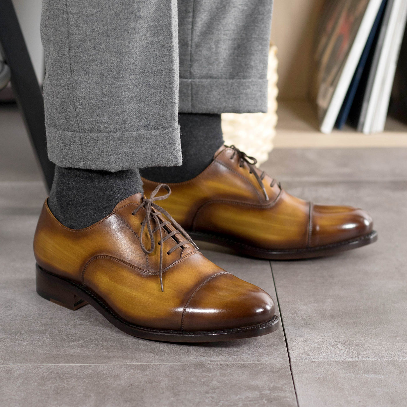 Fairbourne Oxford - Cognac patina