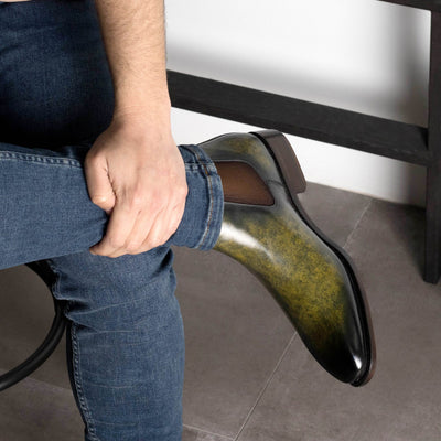 Carlo Chelsea Boot Classic - Khaki patina