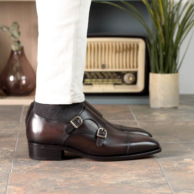 Epoch Double Monk -Dark Brown Box Calf