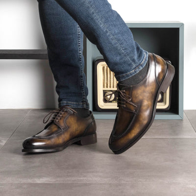 Nathaniel Derby Split Toe - Tobacco patina