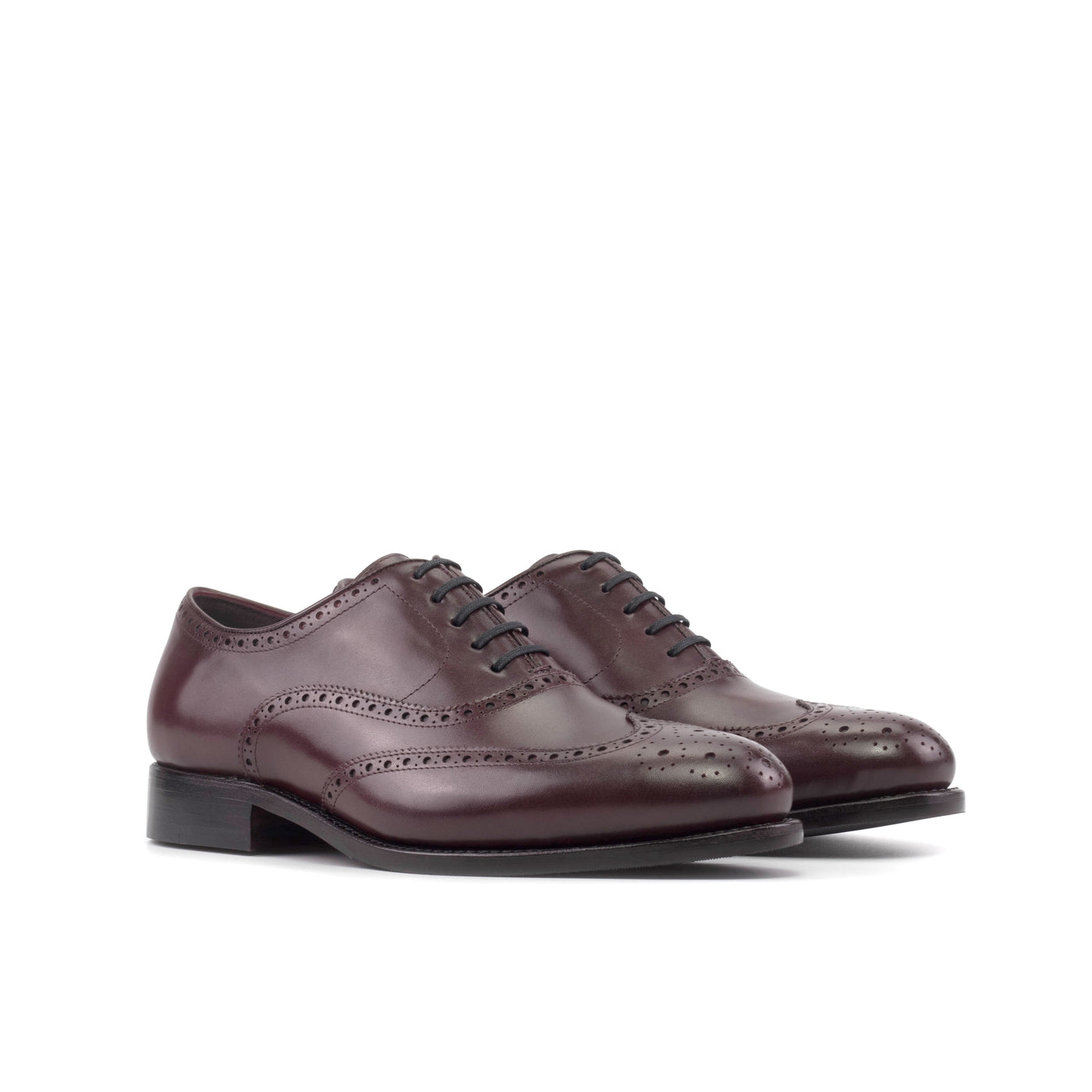 Alfred Full Brogue - Burgundy box calf