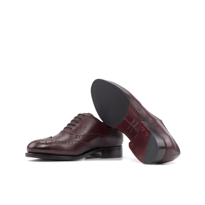 Alfred Full Brogue - Burgundy box calf