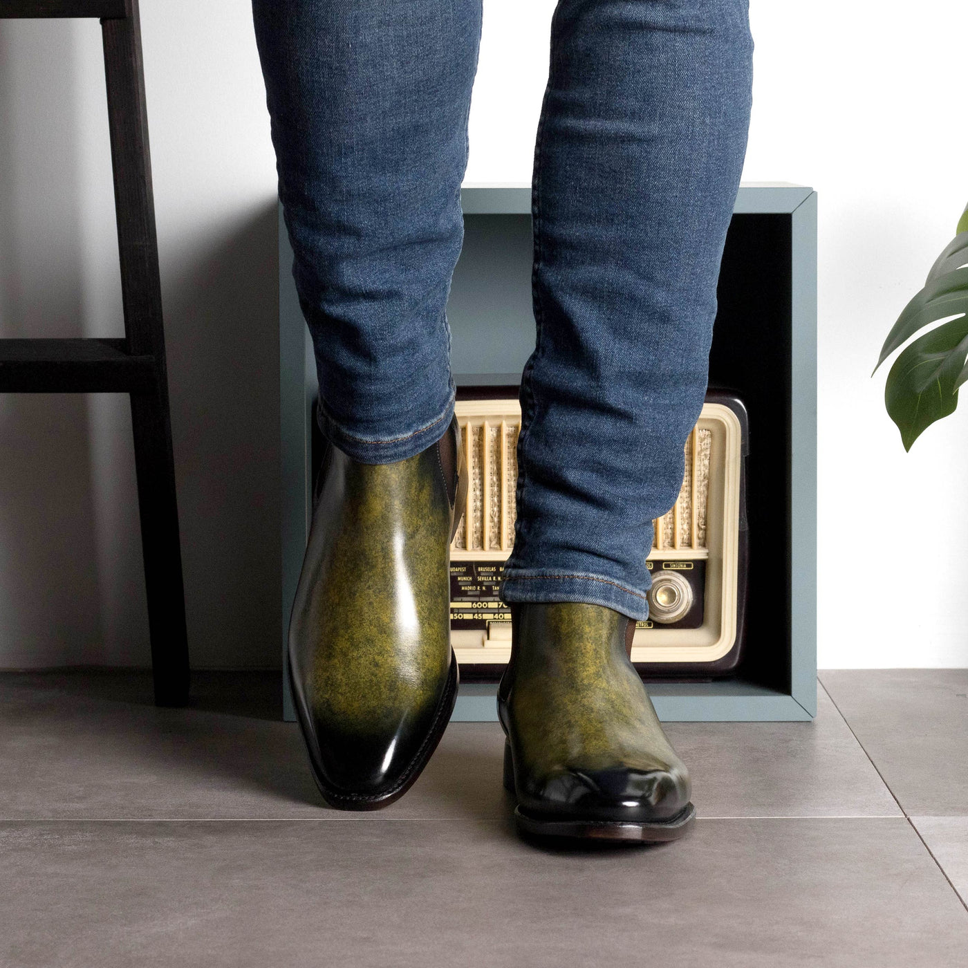 Carlo Chelsea Boot Classic - Khaki patina