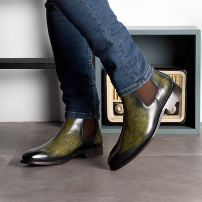 Carlo Chelsea Boot Classic - Khaki patina