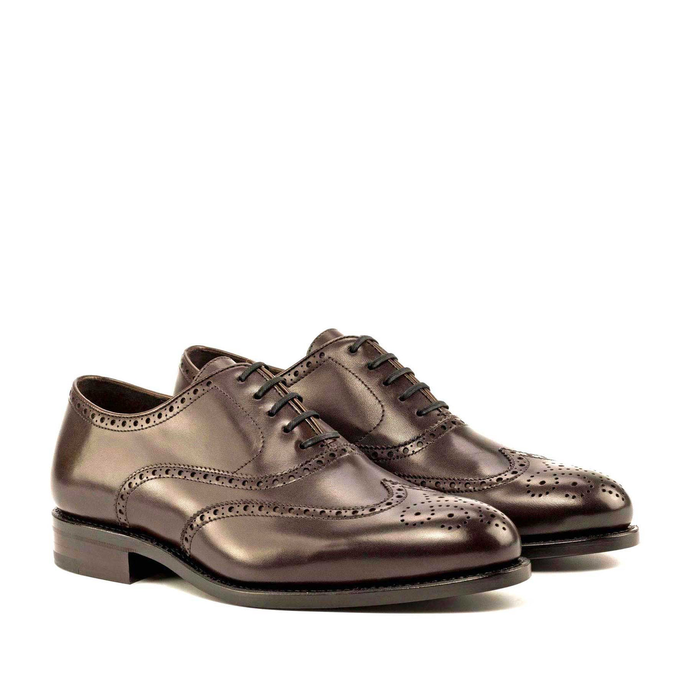 Knightley Full Brogue - Dark brown box calf