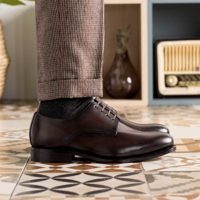 Henry Derby - Dark brown box calf