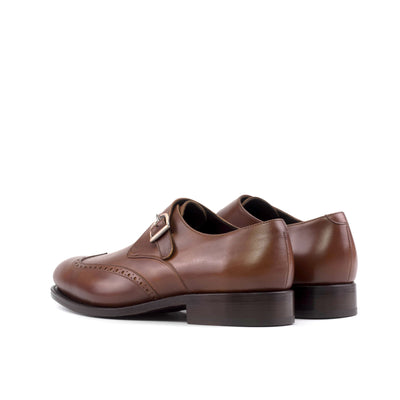 Cipher Single Monk - Med brown box calf