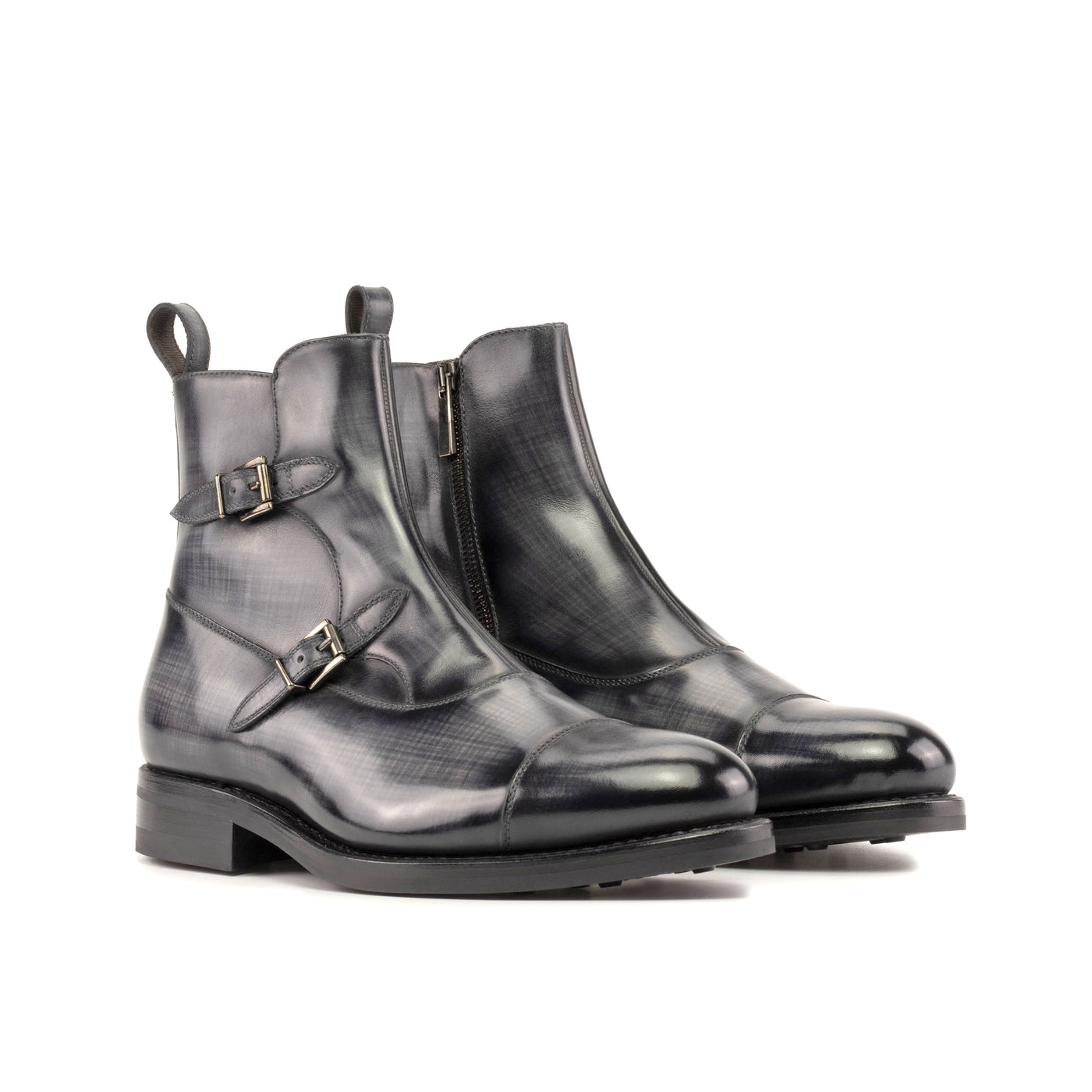 Nova Octavian Buckle Boot - Grey patina