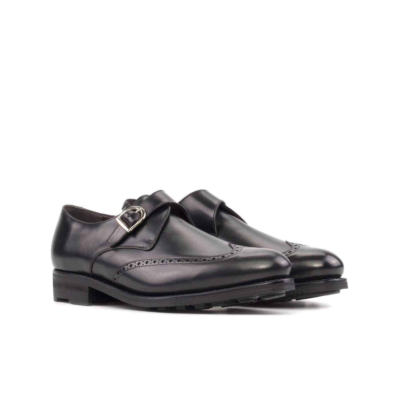 Peter Single Monk - black box calf