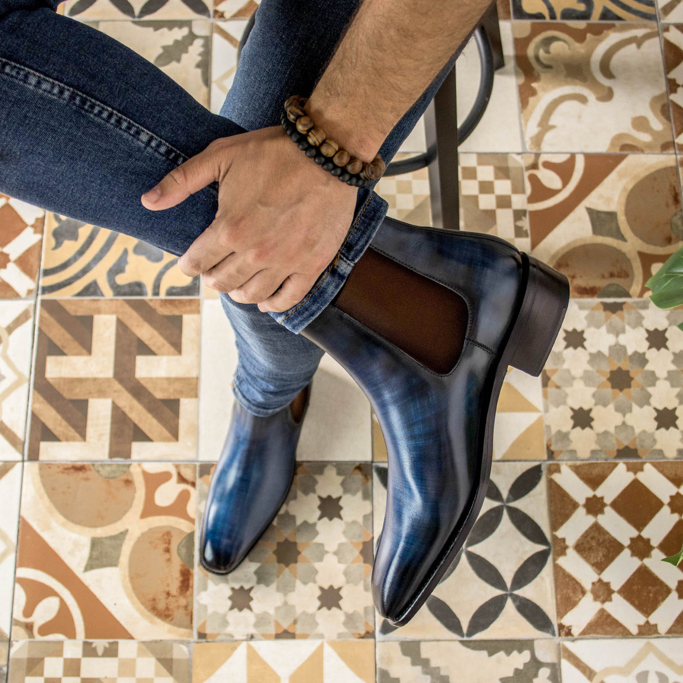 Francesco Chelsea Boot Classic - Denim patina