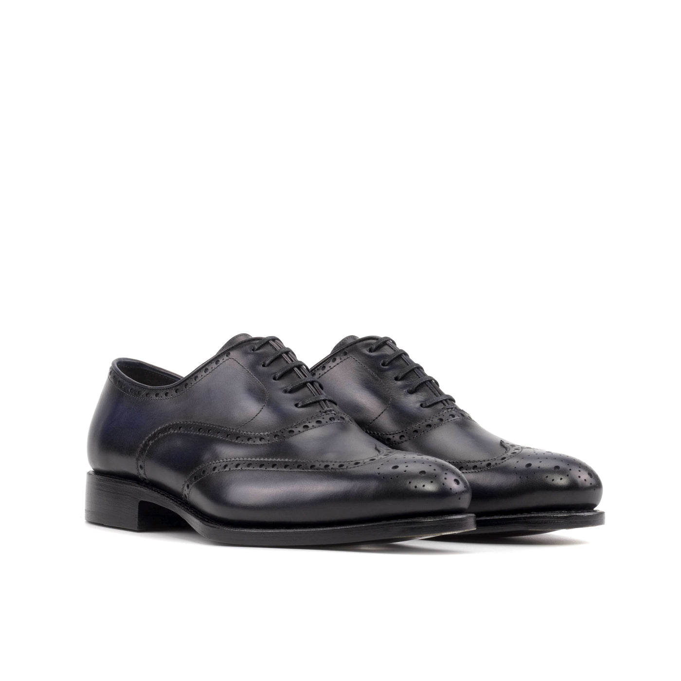 Reginald Full Brogue - Navy box calf