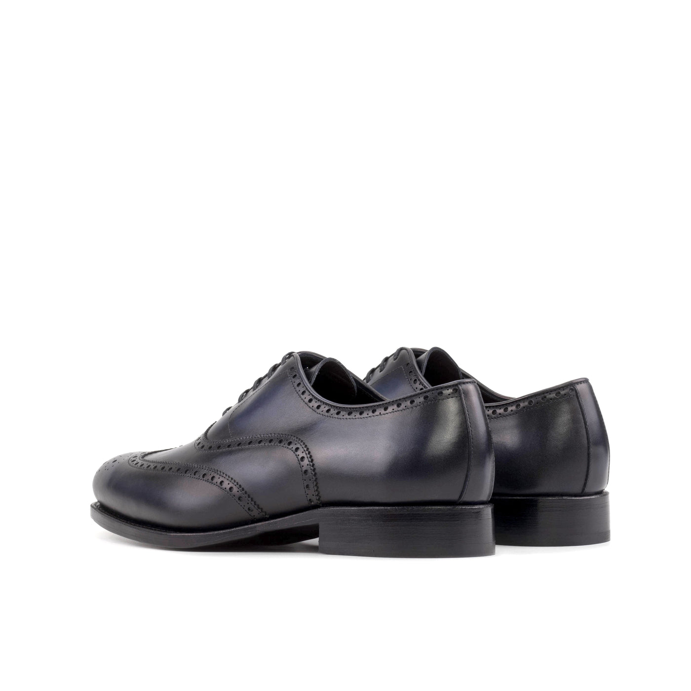 Reginald Full Brogue - Navy box calf