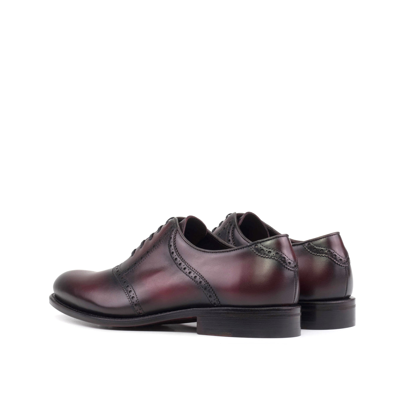 Leo Saddle - Burgundy box calf