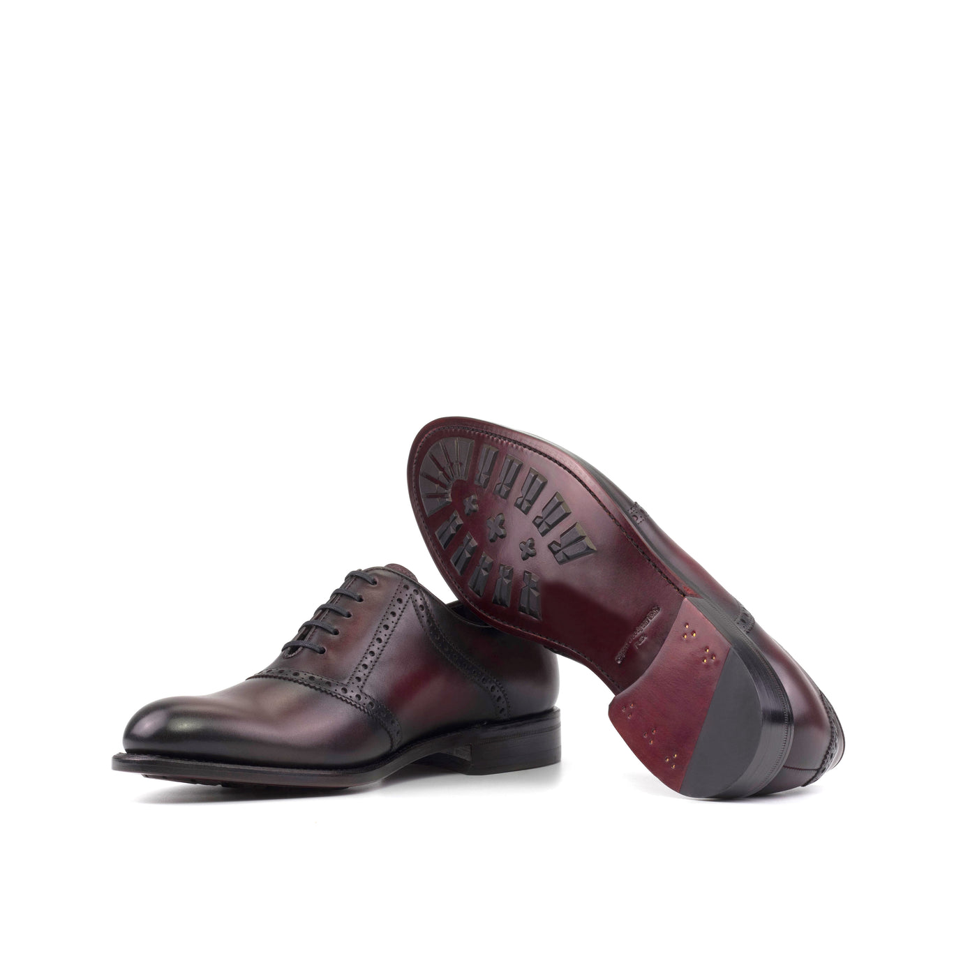 Leo Saddle - Burgundy box calf