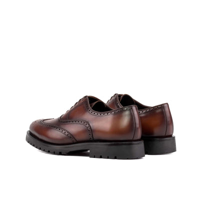 Cedric Full Brogue - med brown box calf