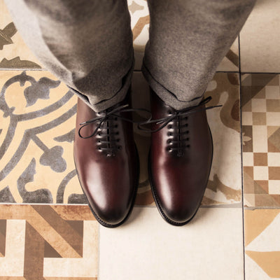 Paramount Whole Cut - Burgundy box calf