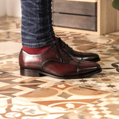 Kensington Oxford - Burgundy box calf