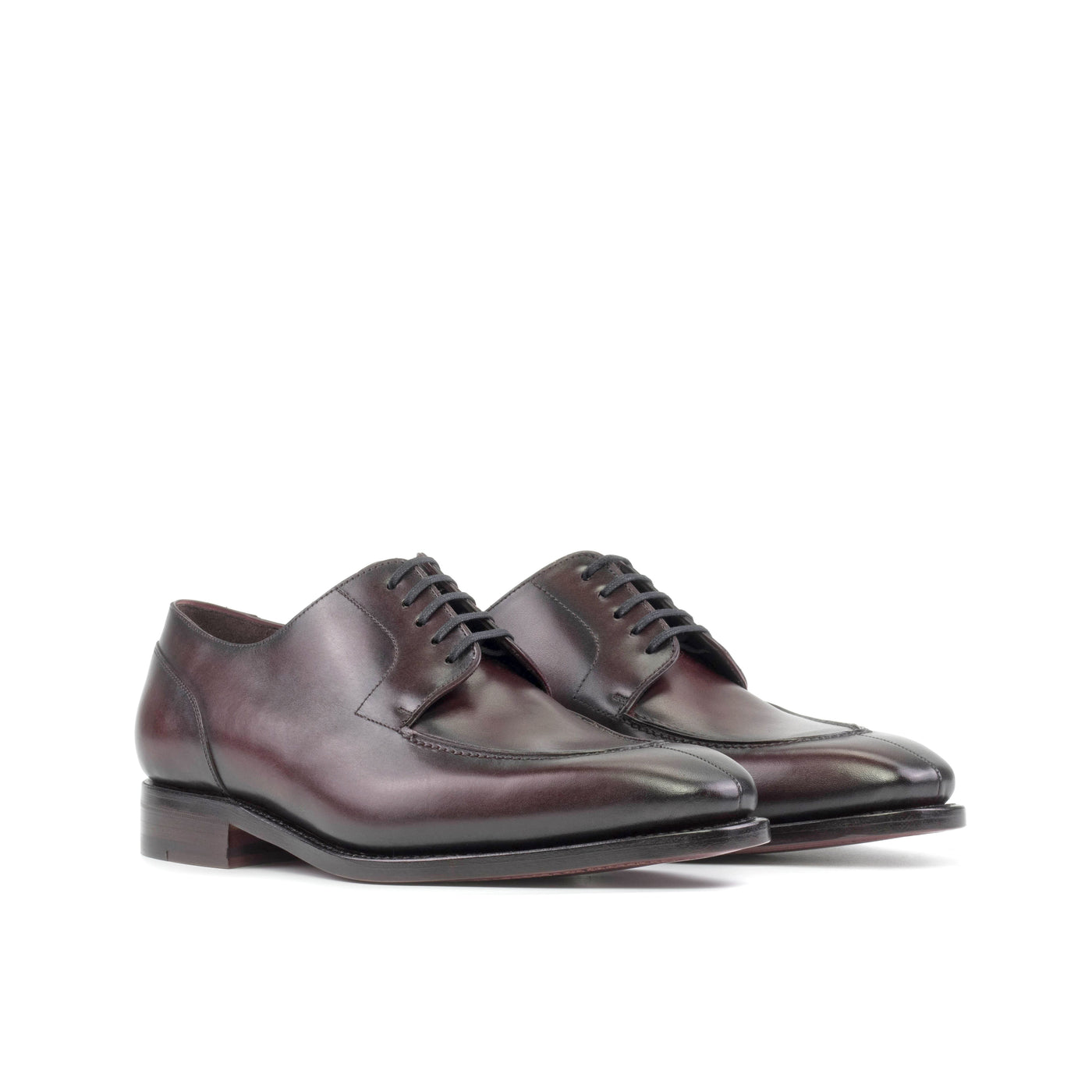 Derby Split Toe - Burgundy box calf