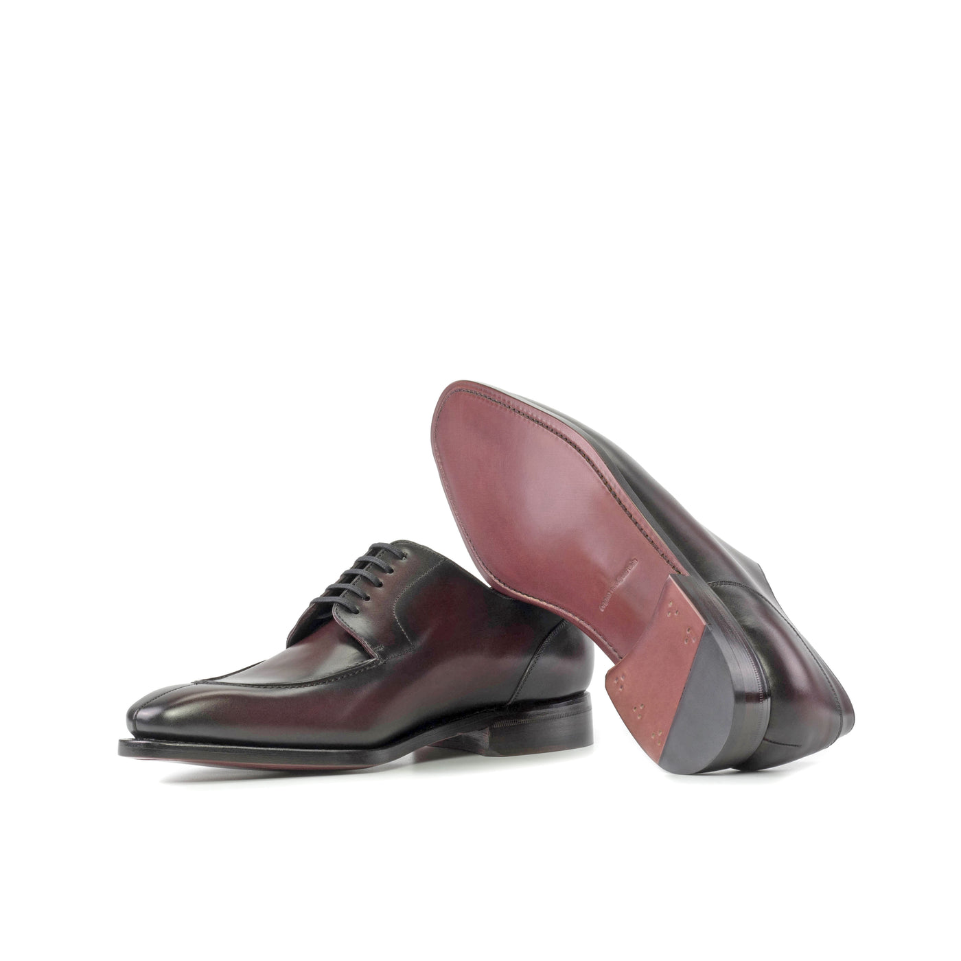 Derby Split Toe - Burgundy box calf