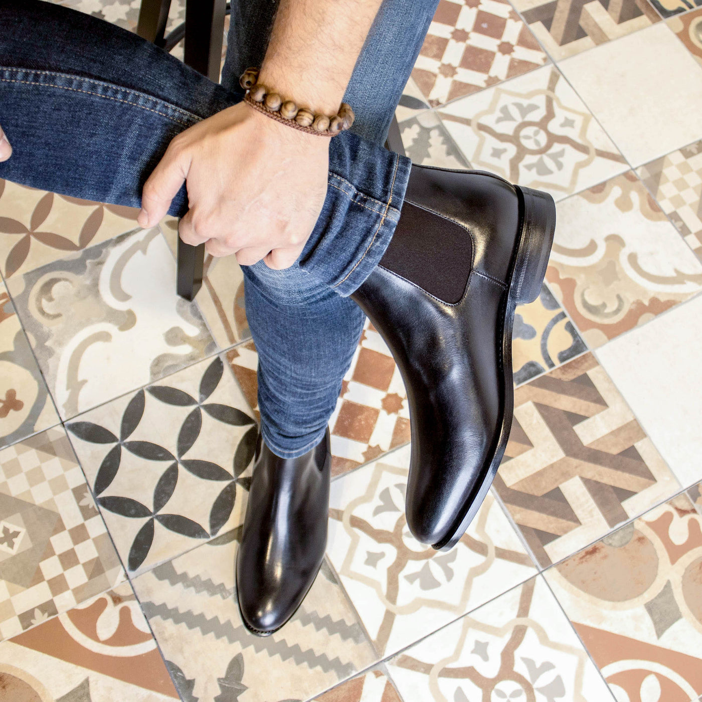 Lorenzo Chelsea Boot Classic - Black box calf