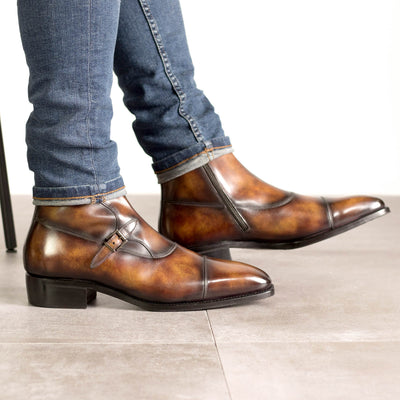 Talon Octavian Buckle Boot - Fire patina