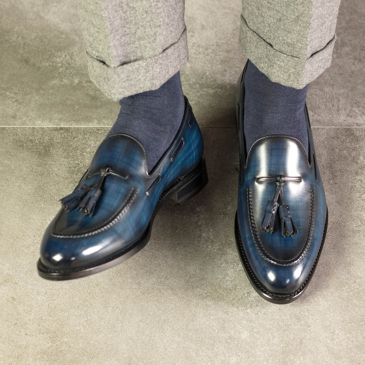 Aristos Loafer - Denim patina