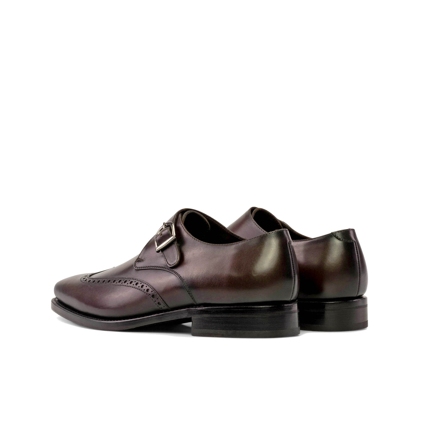 Maverick Single Monk - Dark brown box calf