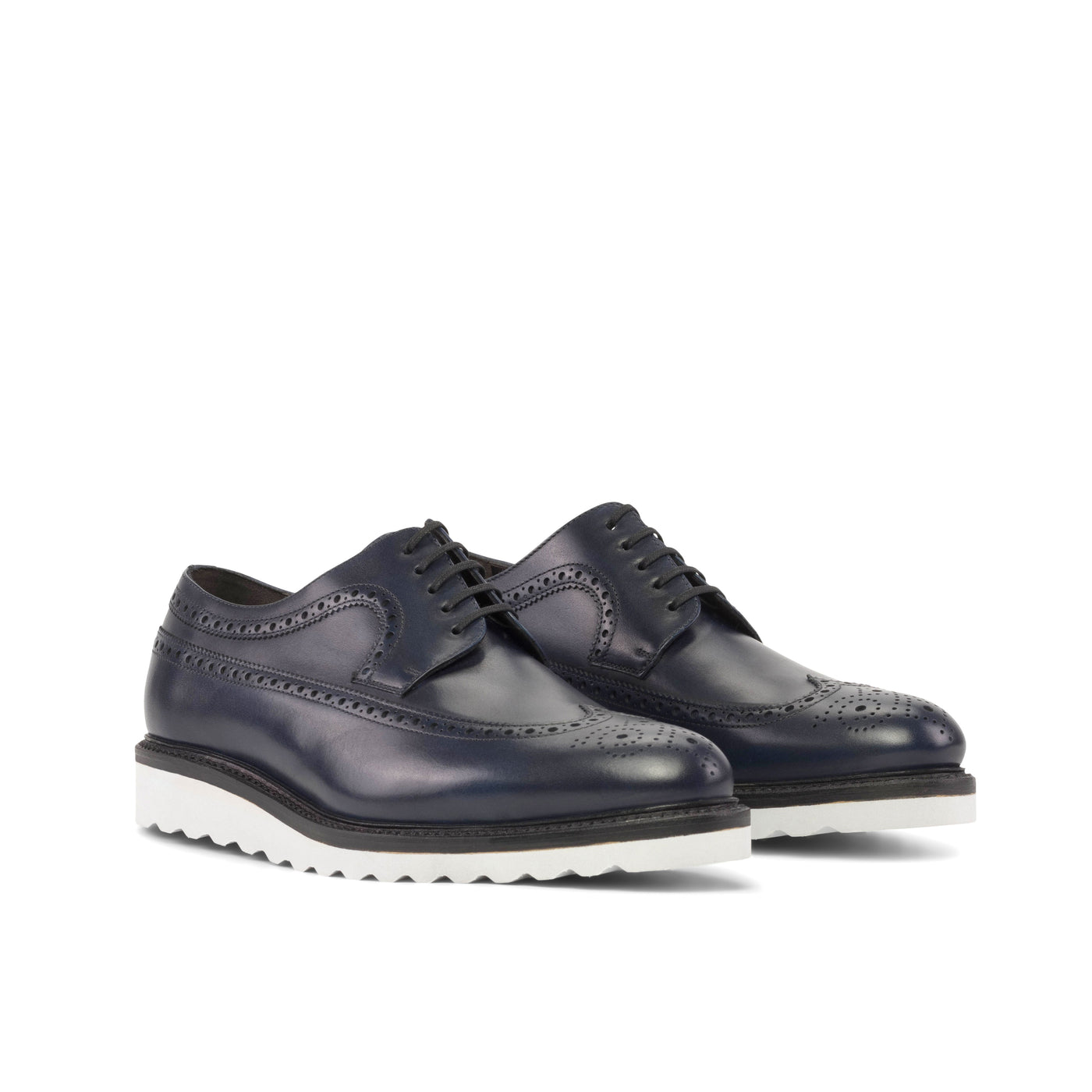 Stately Longwing Blucher - Navy box calf