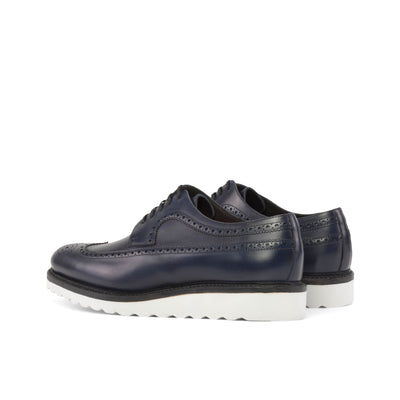 Stately Longwing Blucher - Navy box calf