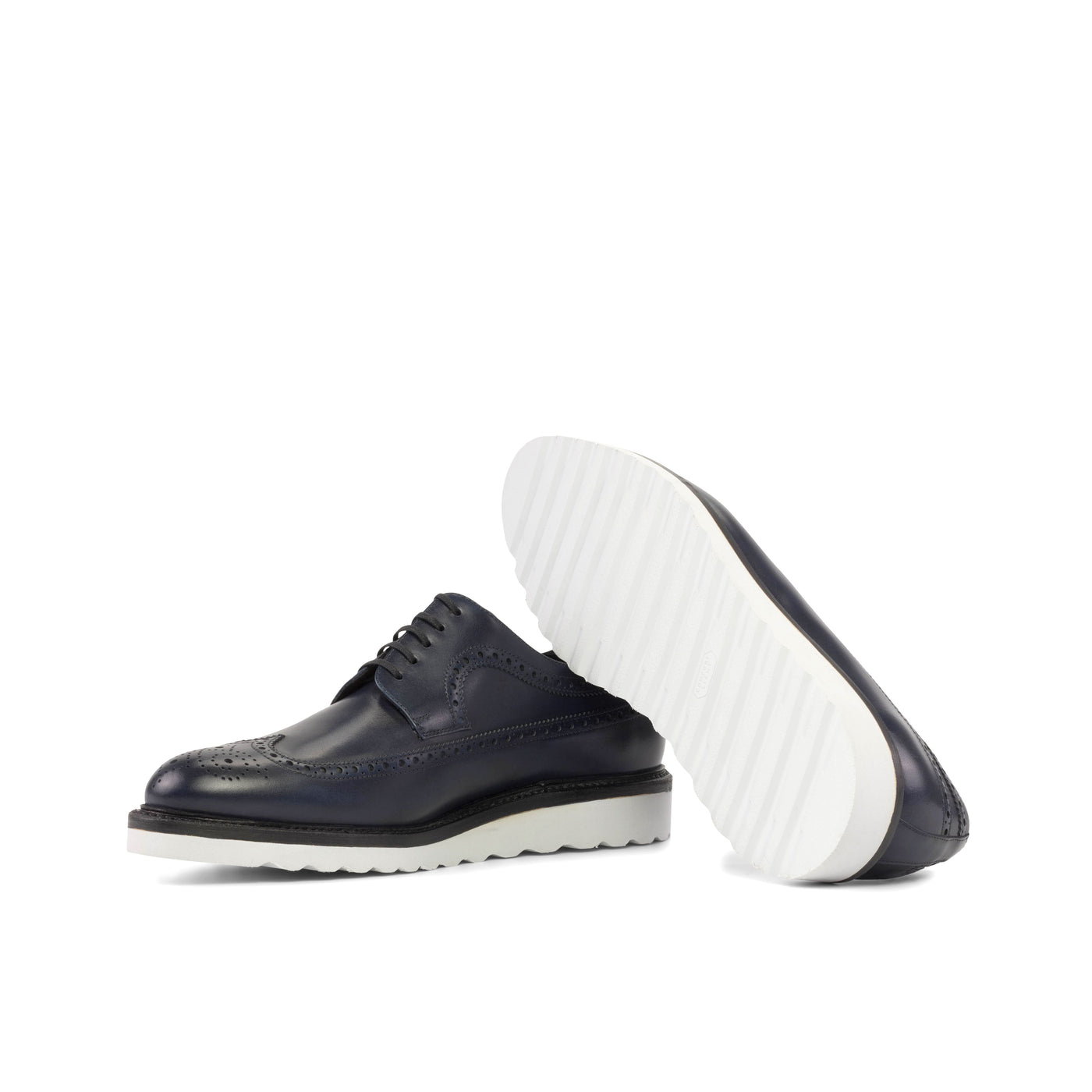 Stately Longwing Blucher - Navy box calf